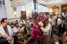 مراسم دعای کلیمیان برای سلامتی مقام معظم رهبری بمناسبت دهه فجر 